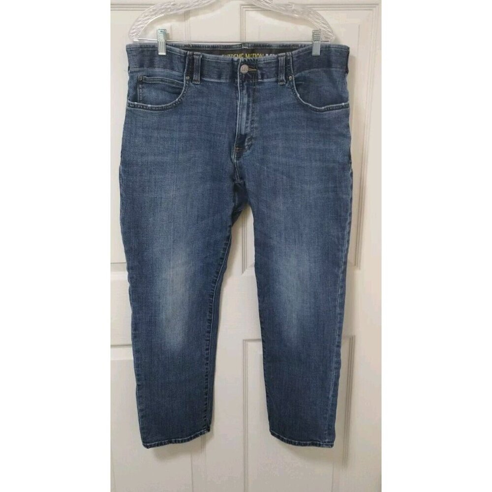 Mens LEE MOTION STRETCH STRAIGHT FIT Tapered LEG JEANS 38X29 5 Pocket